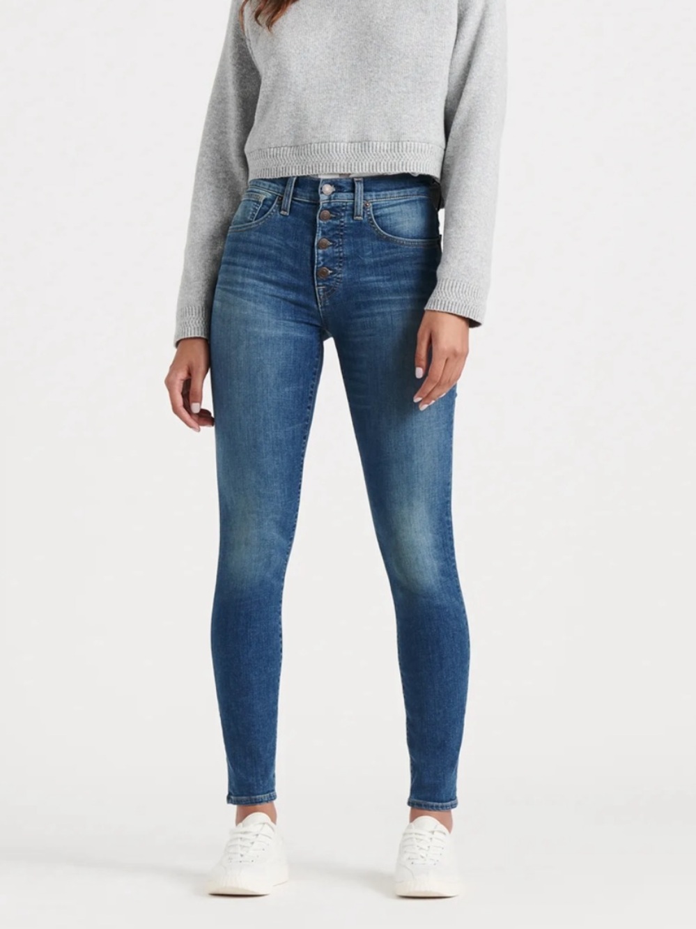 Lucky Brand High-Rise Blue Skinny Bridgette Jeans